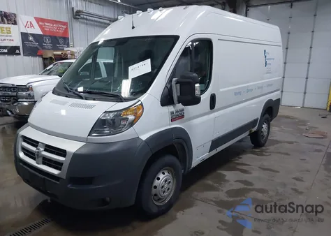 2014 Ram Promaster 2500 High Roof из США, поврежденный, VIN 3C6TRVCG7EE121624